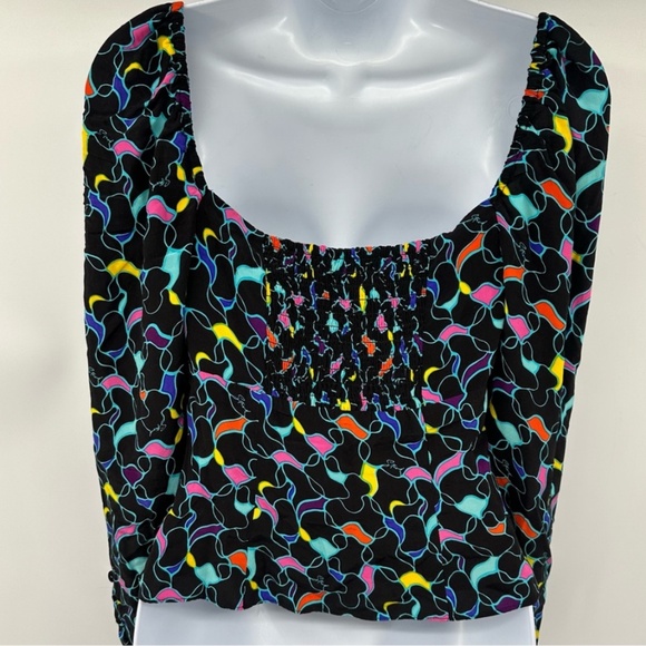 Staud Blouse Long Sleeve Multicolor Size 4 Runs small Twist front with cutout - Picture 10 of 13